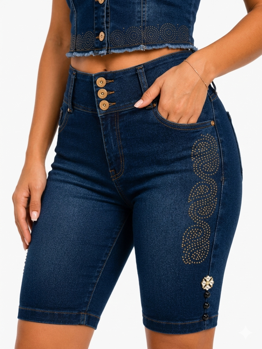 Stretch Denim Lift Set - CARMIN