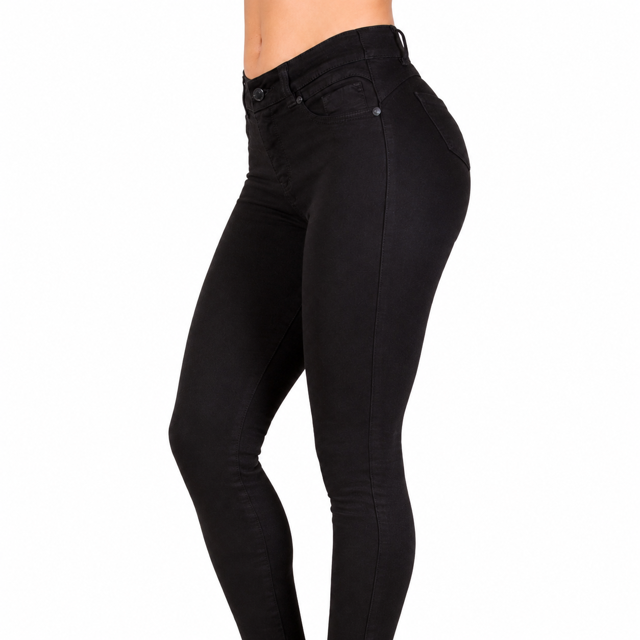 BUTT LIFTING JEANS BLACK TK445