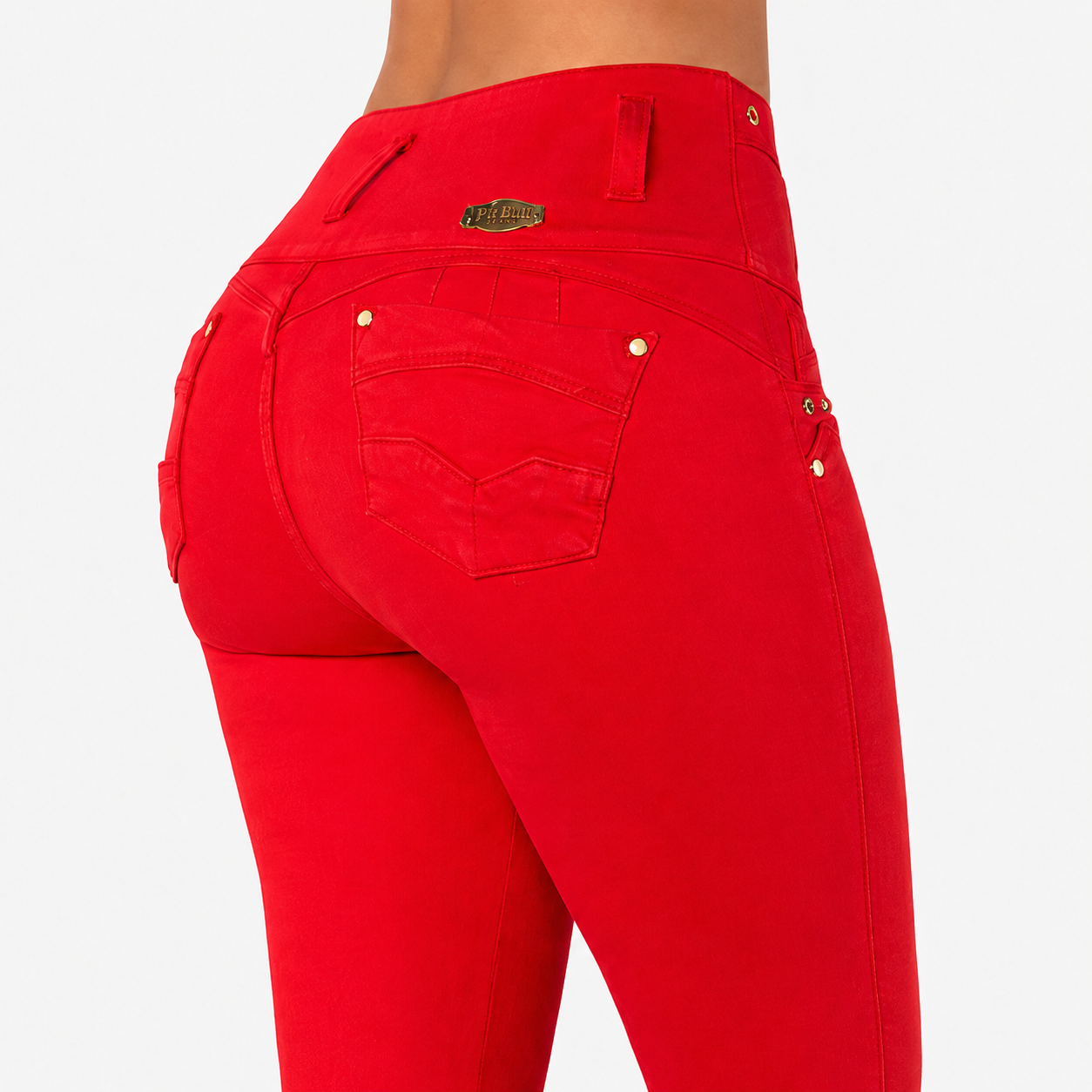 JEANS LEVANTACOLA ROJO TK458