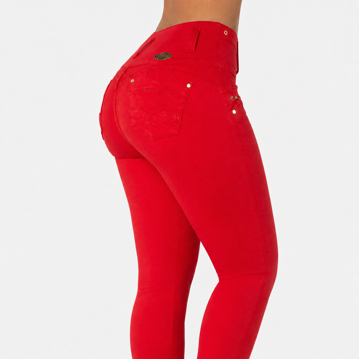 JEANS LEVANTACOLA ROJO TK458