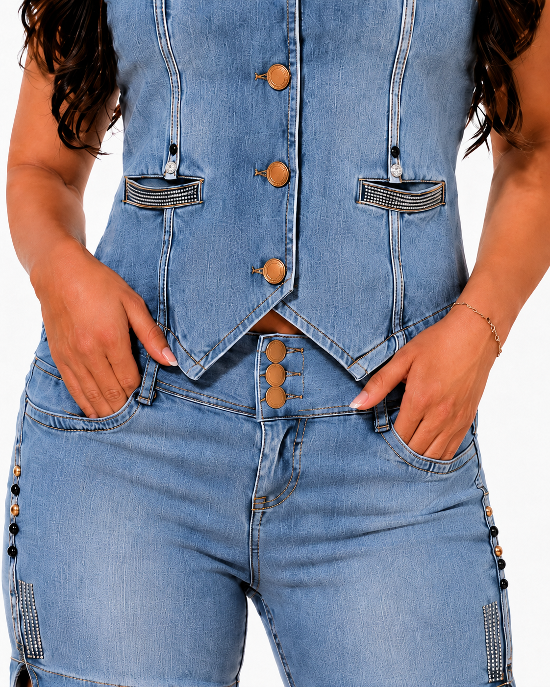 Denim Lifting Set – High Quality and Full Elasticity - S1006