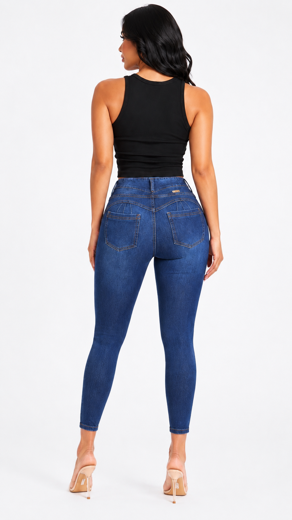 High-Waisted Push-Up - GRACE MEDIUM BLUE