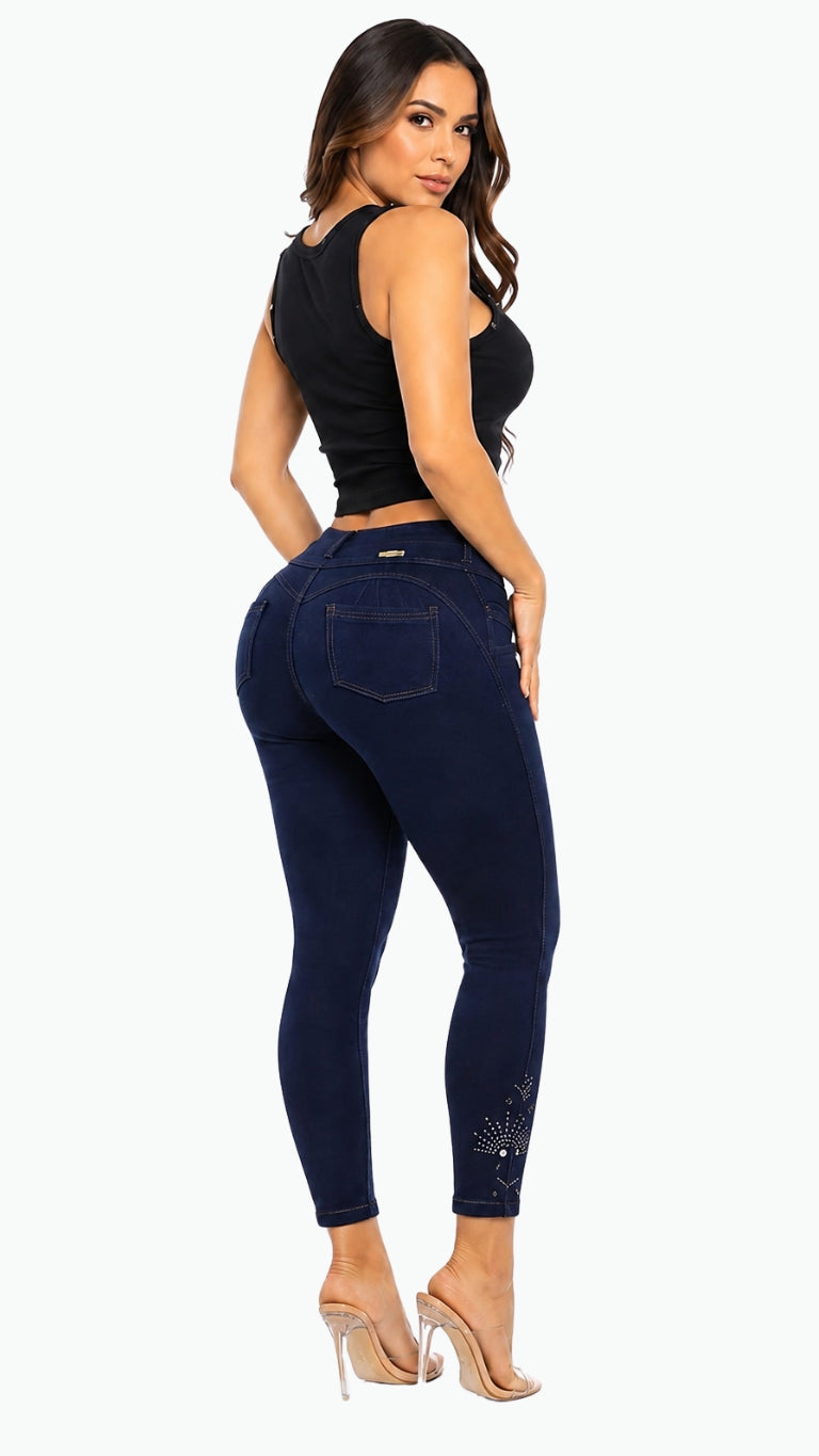 High-Waisted Push-Up - GRACE DARK BLUE
