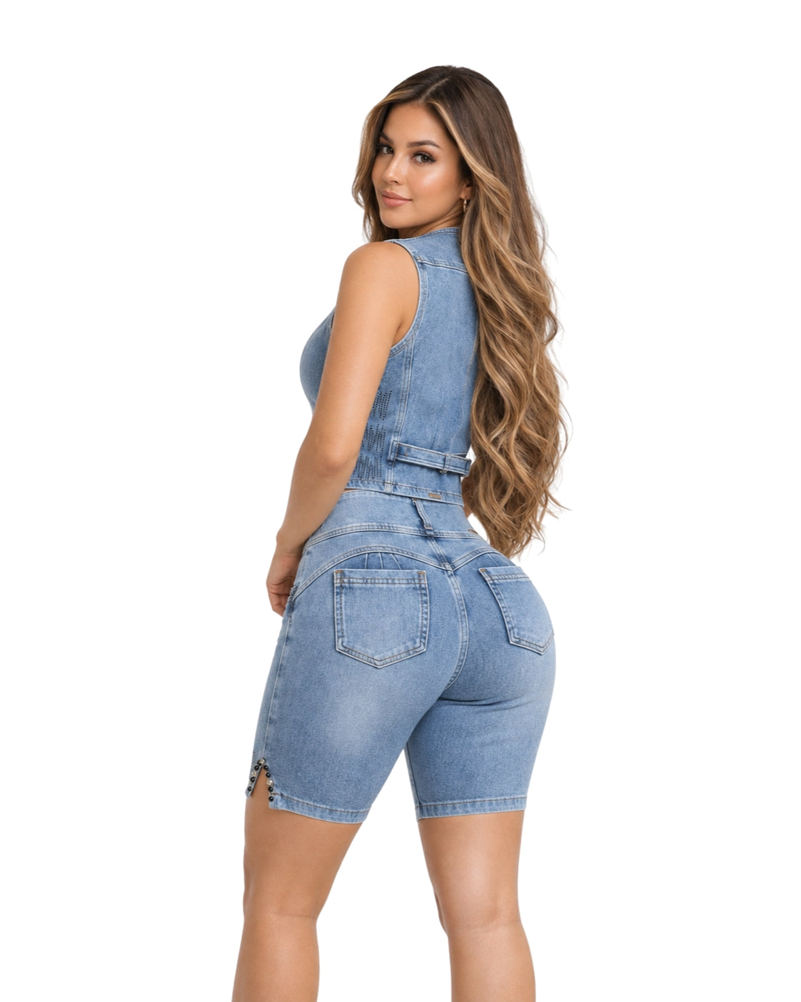 Denim Lifting Set – High Quality and Full Elasticity - S1022 LIGH BLUE