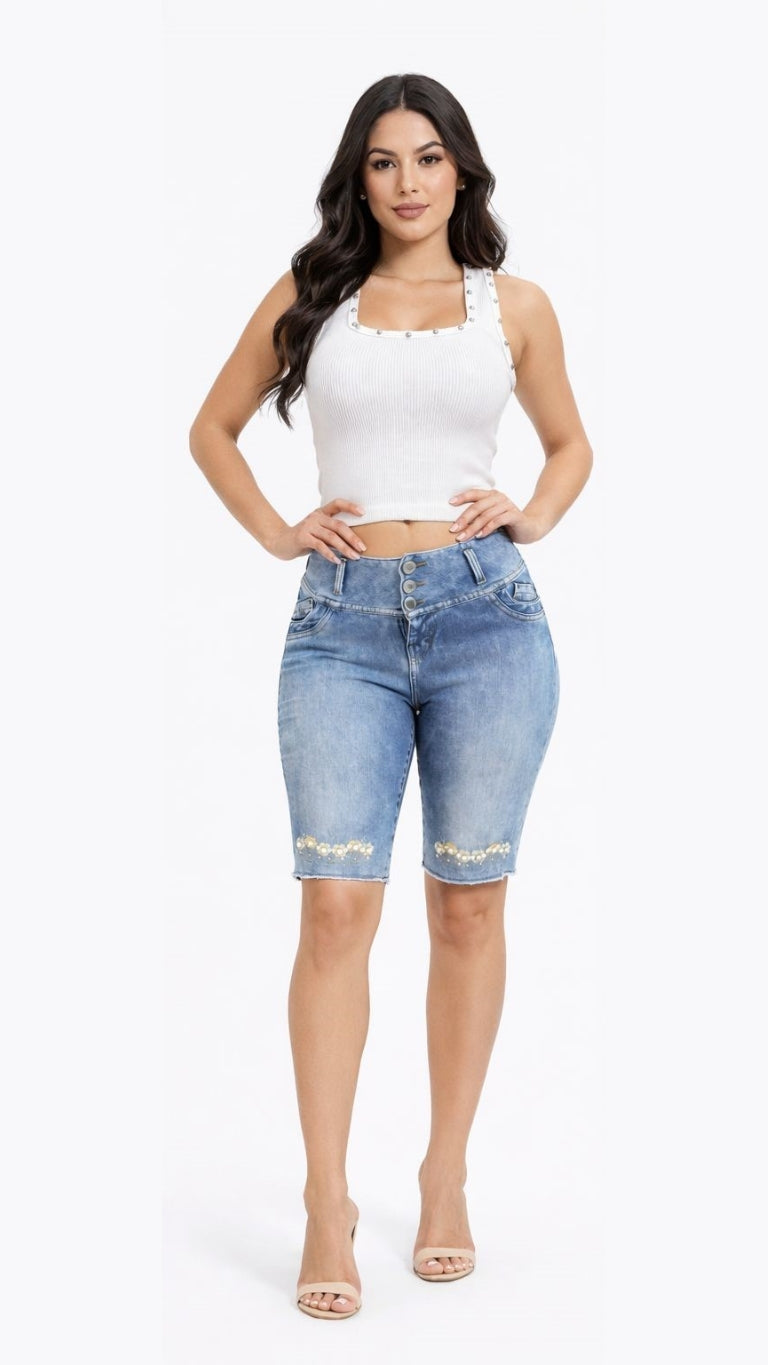 Stretch Denim Lift Set - EMILIA LIGH BLUE