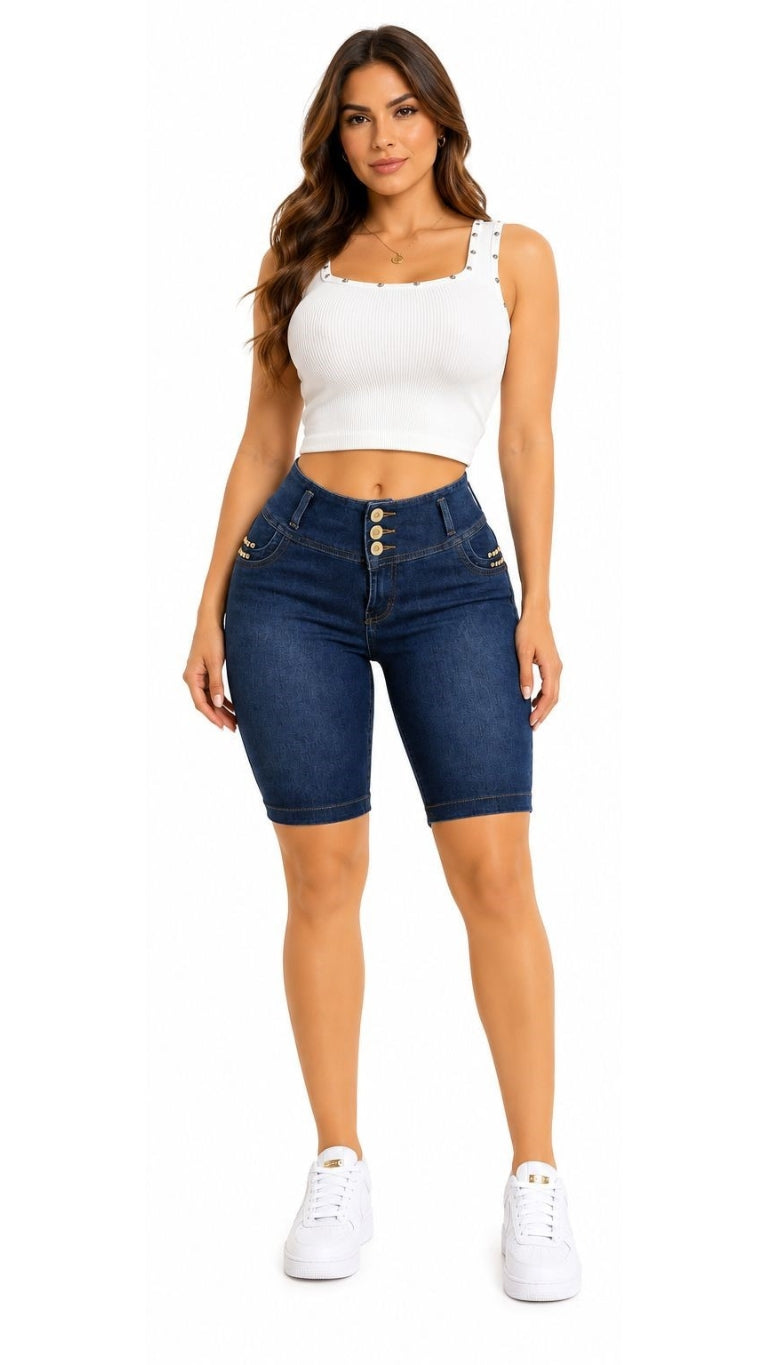 Stretch Denim Lift Set - MELISSA DARK BLUE