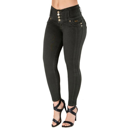 BUTT LIFTING JEANS MIDNIGHT GRREN TK426