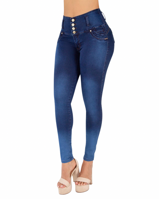 BUTT LIFTING JEANS GRADIENT BLUE TK548