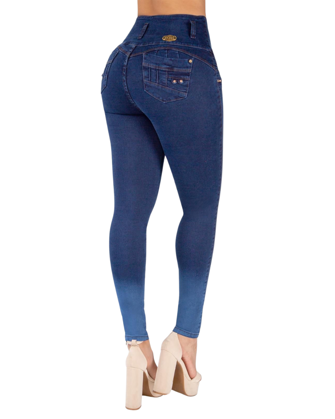 BUTT LIFTING JEANS GRADIENT BLUE TK548