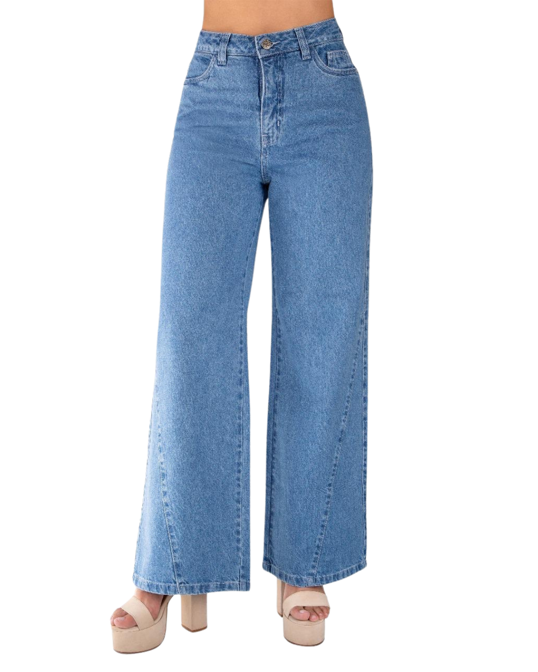 BUTT LIFTING JEANS BAGGY LIGHT BLUE TK537