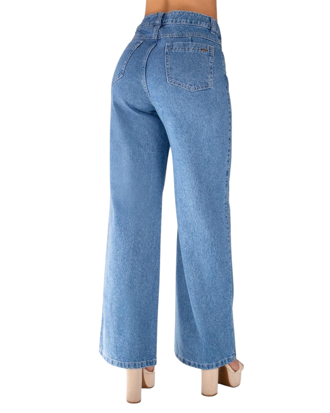 BUTT LIFTING JEANS BAGGY LIGHT BLUE TK537