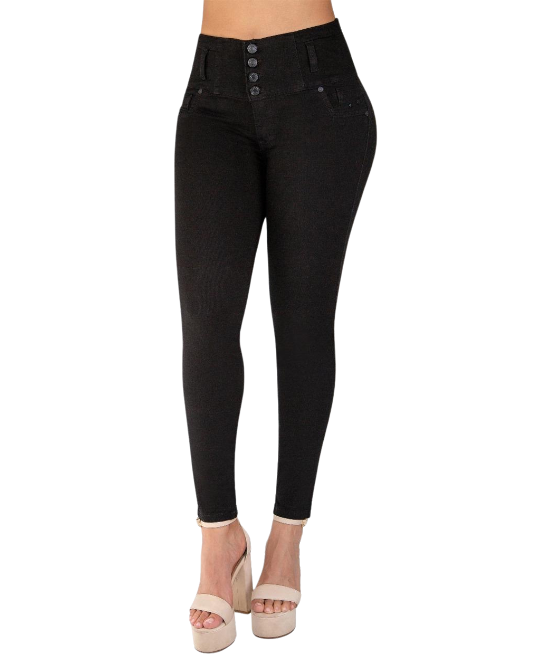 BUTT LIFTING JEANS BLACK TK536