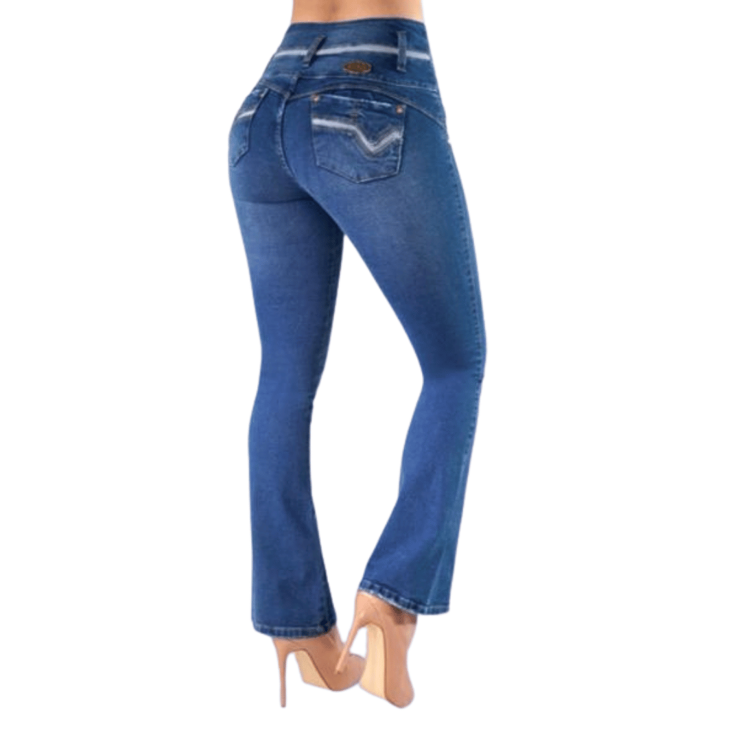 BUTT LIFTING JEANS FLARE BLUE TK370