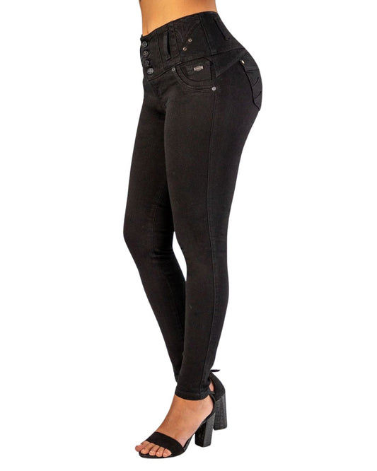BUTT LIFTING BLACK SKINNY JEANS TK575
