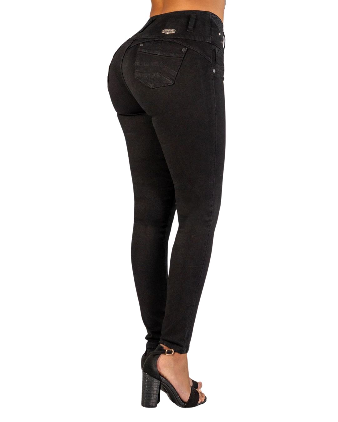 BUTT LIFTING BLACK SKINNY JEANS TK575