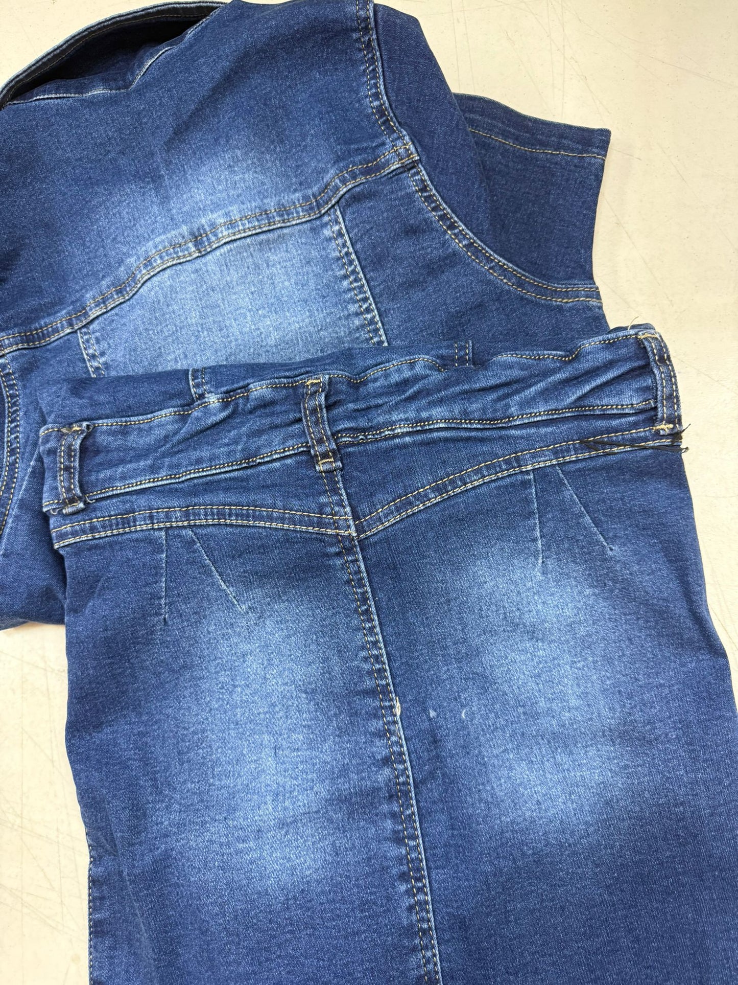 JEAN DRESS WITH BUTTONS BLUE - ROSE