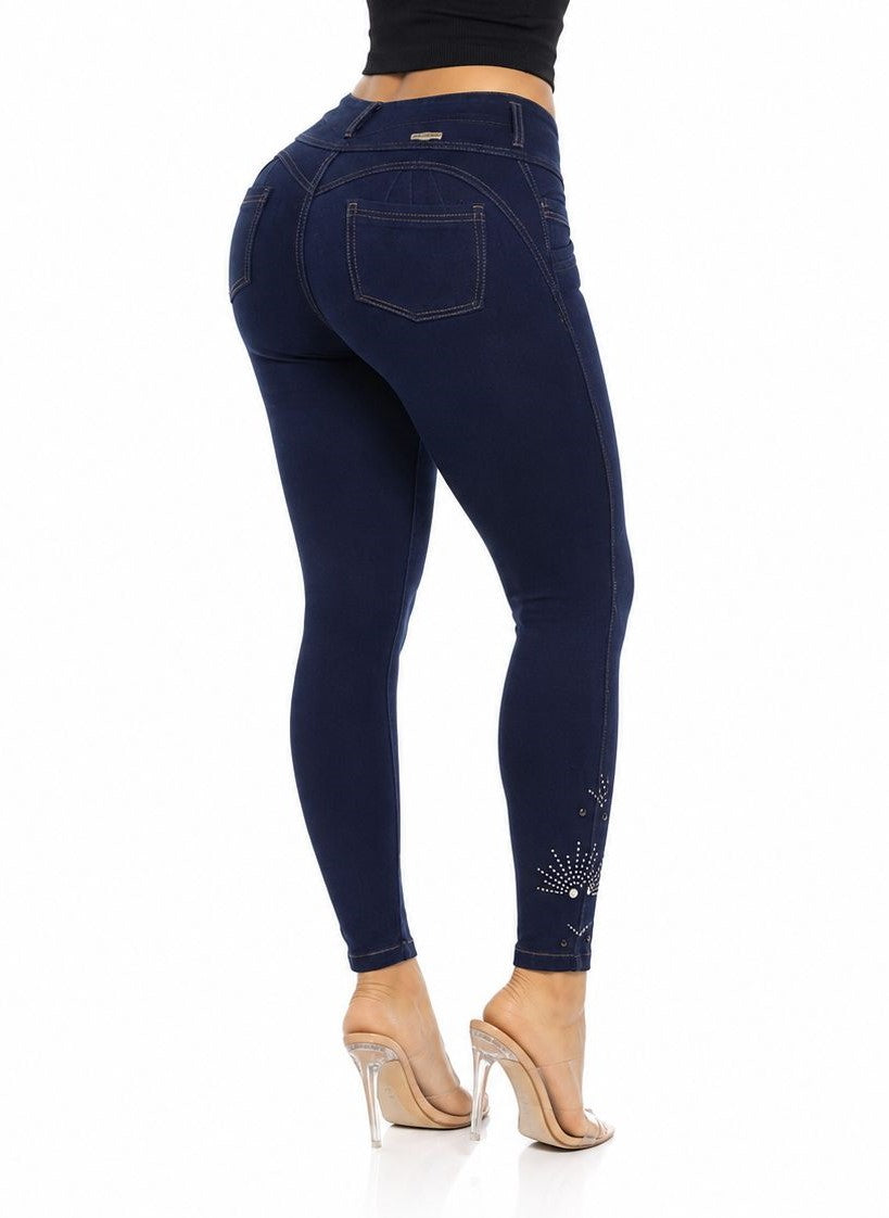 High-Waisted Push-Up - GRACE DARK BLUE
