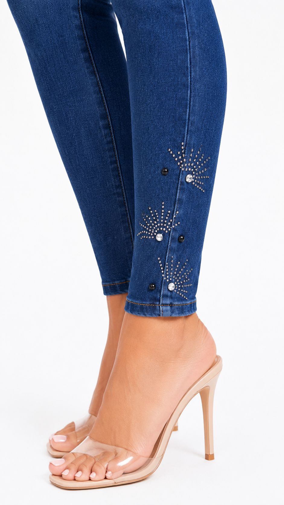 High-Waisted Push-Up - GRACE MEDIUM BLUE