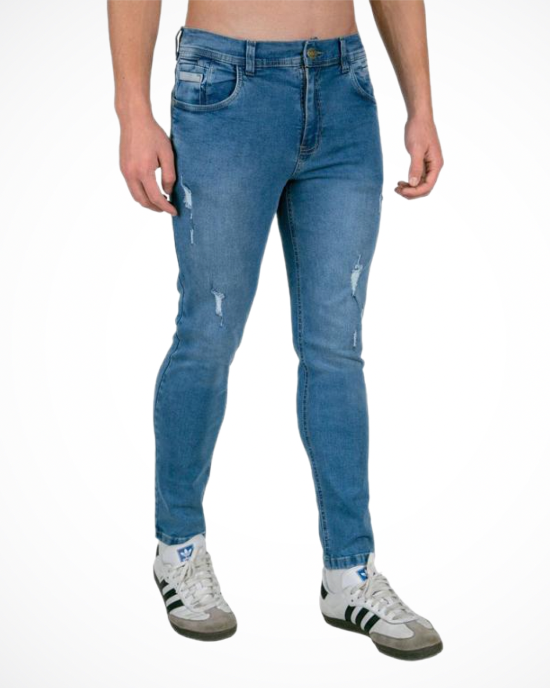 MEN’S JEANS DISTRESSED BLUE TK026