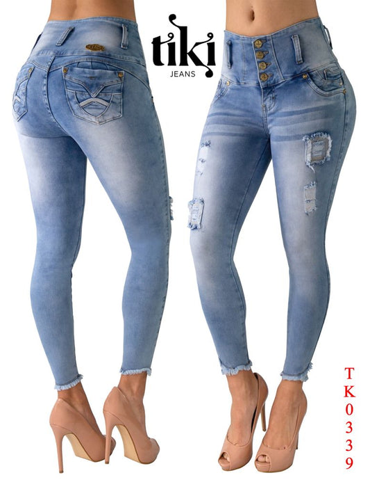 JEANS LEVANTACOLA AZUL ICE TK 339